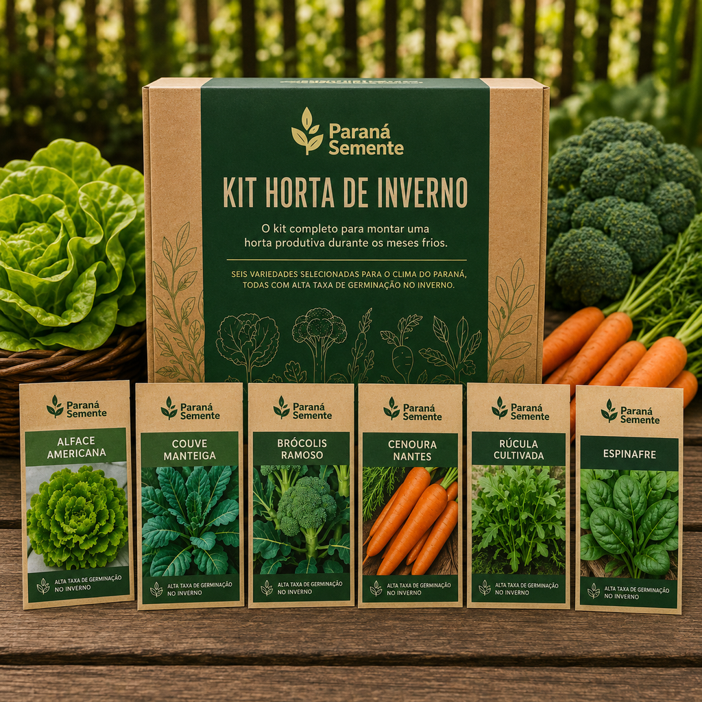 Kit Horta de Inverno (6 Verduras)