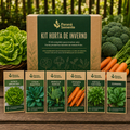 Kit Horta de Inverno (6 Verduras)