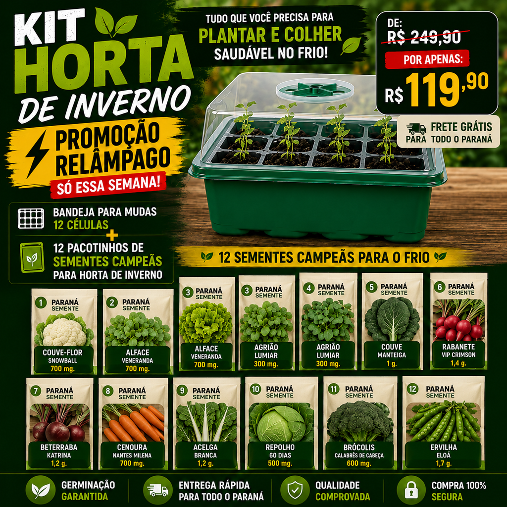 Promotion Kit: 12-Cell Tray + 12 Seed Packs