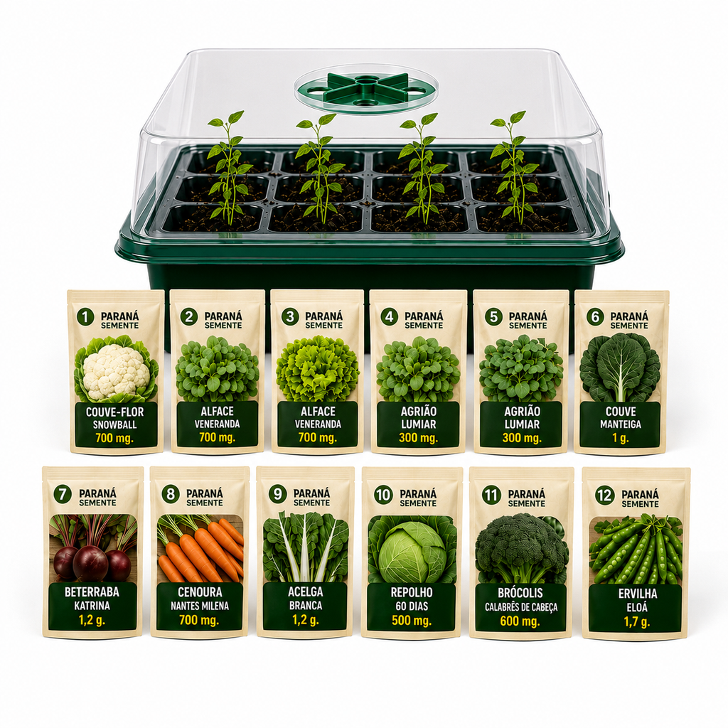 Promotion Kit: 12-Cell Tray + 12 Seed Packs