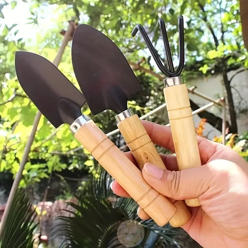 Mini Kit de Jardinagem 3 Peças para Vasos e Suculentas