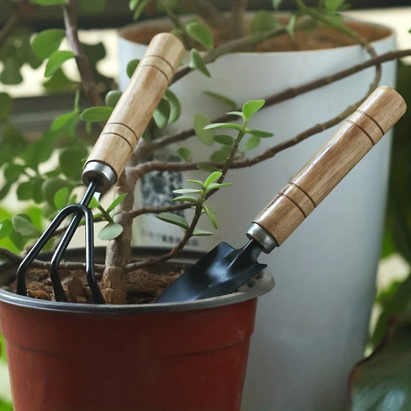 Mini Kit de Jardinagem 3 Peças para Vasos e Suculentas