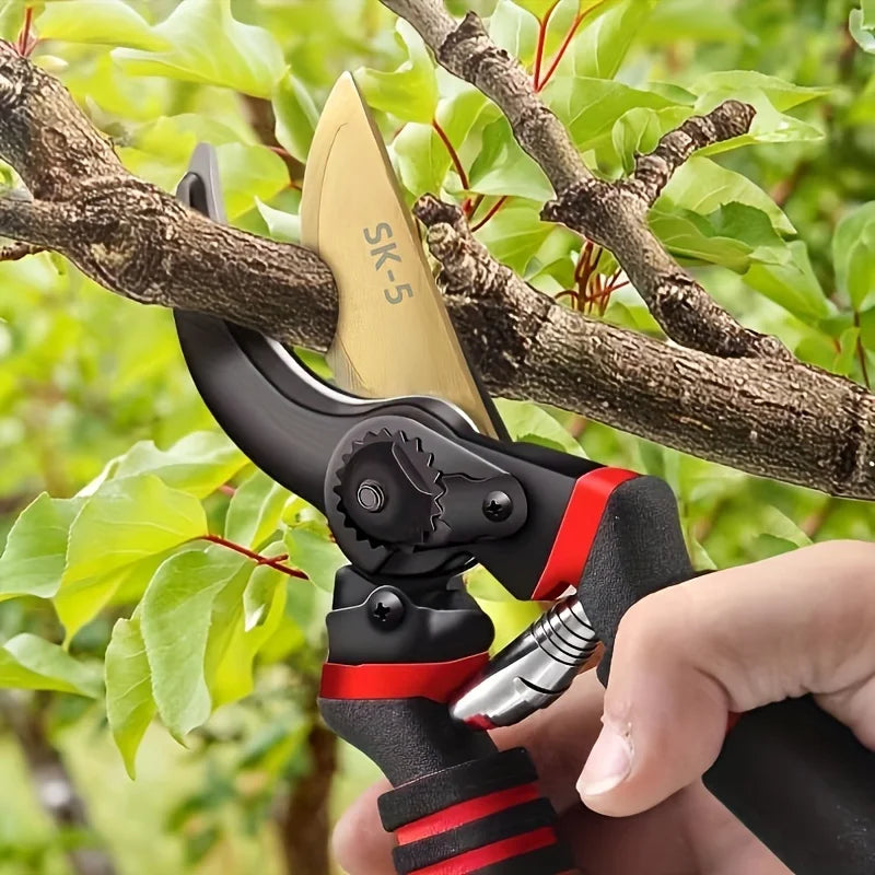 Tesoura de Poda Profissional SK5 em Aço Carbono para Jardim, Árvores e Plantas