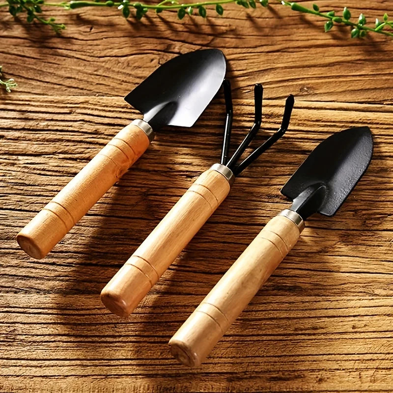 Mini Kit de Jardinagem 3 Peças para Vasos e Suculentas