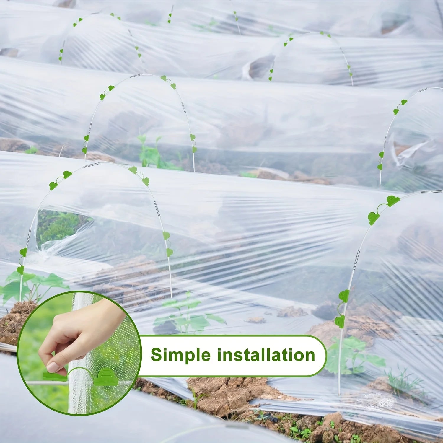 Kit de Arcos para Estufas e Túneis de Cultivo 122 Peças