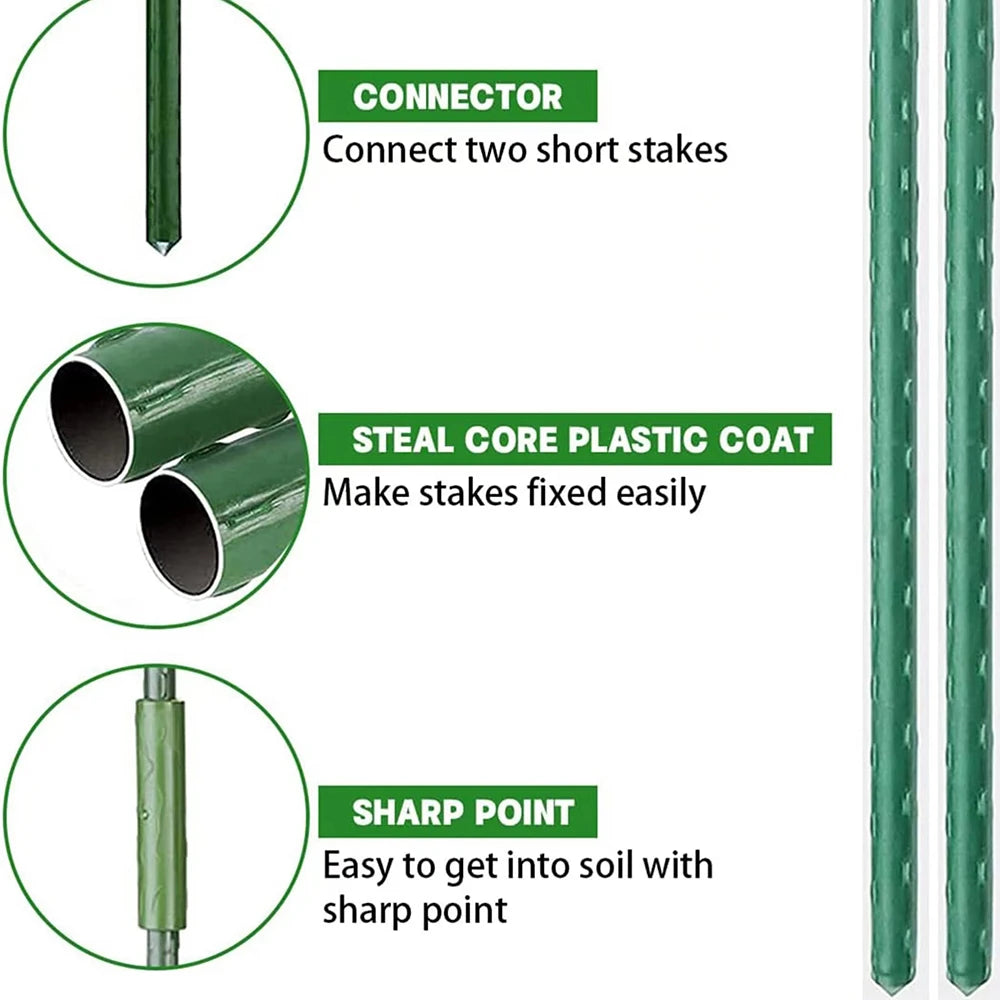 Conectores Plásticos para Estufa e Suporte de Plantas