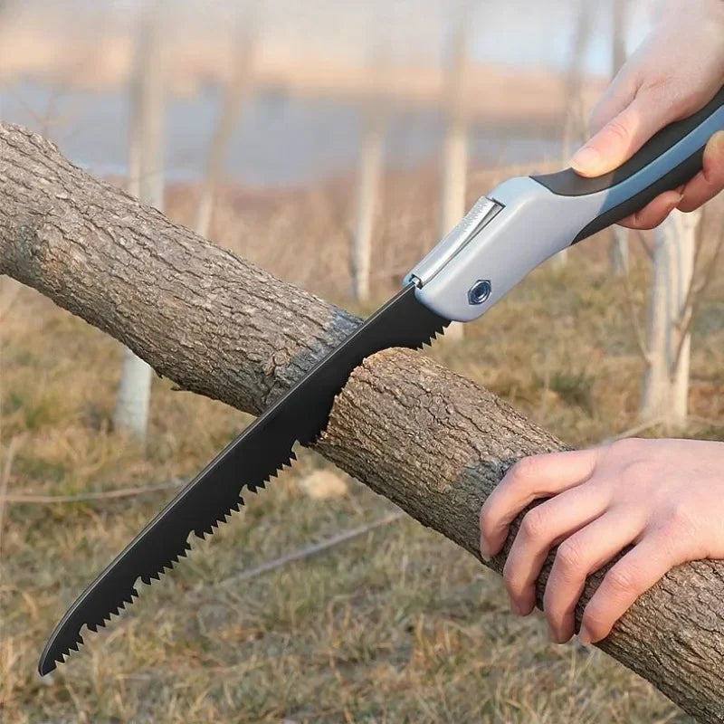 Serrote Dobrável para Poda e Corte de Madeira XMSJ – Lâmina Afiada em Aço, Serra Manual Portátil para Jardinagem, Camping e Marcenaria