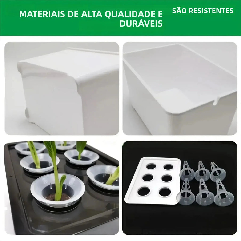 Kit Hidropônico para Cultivo com 6 Copos