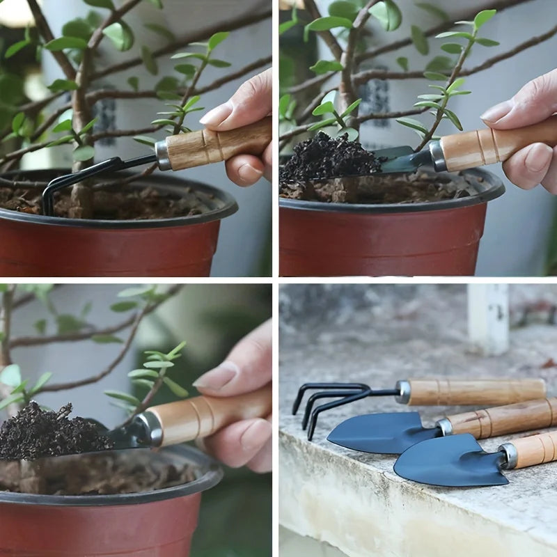 Mini Kit de Jardinagem 3 Peças para Vasos e Suculentas