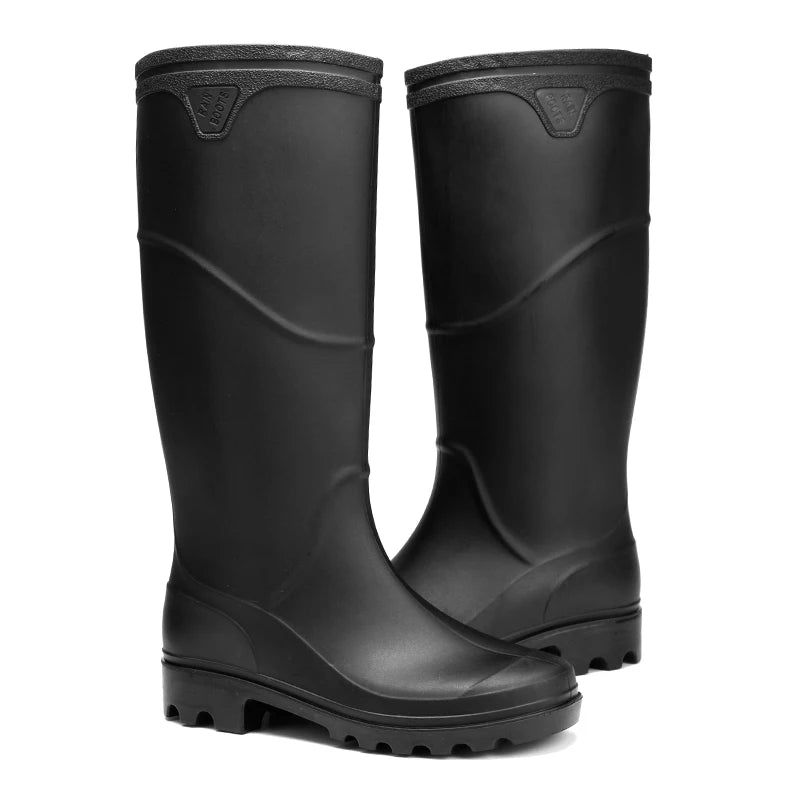 Bota Impermeável PVC Cano Médio para Trabalho e Chuva com Solado Antiderrapante