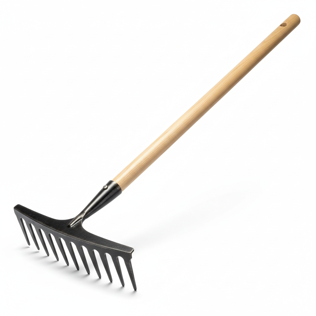 Rake with Handle