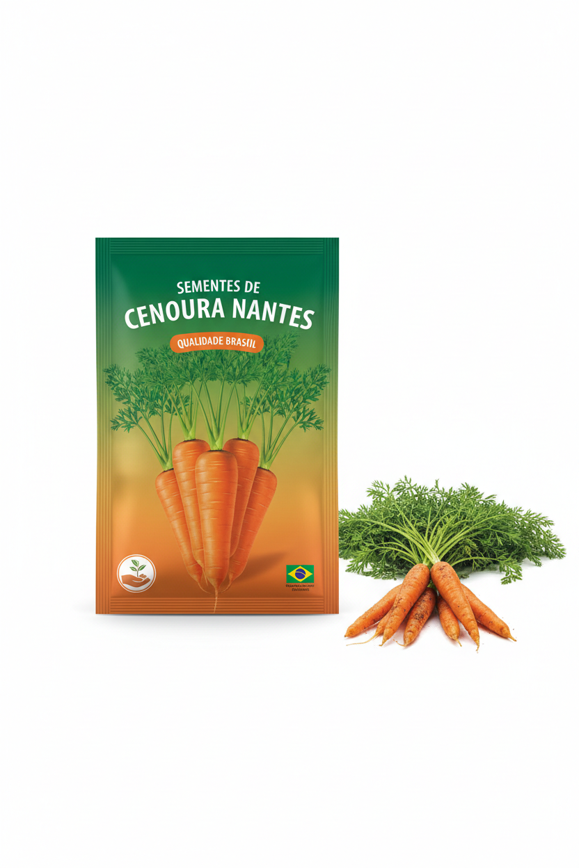 Sementes de Cenoura Nantes (pacote)